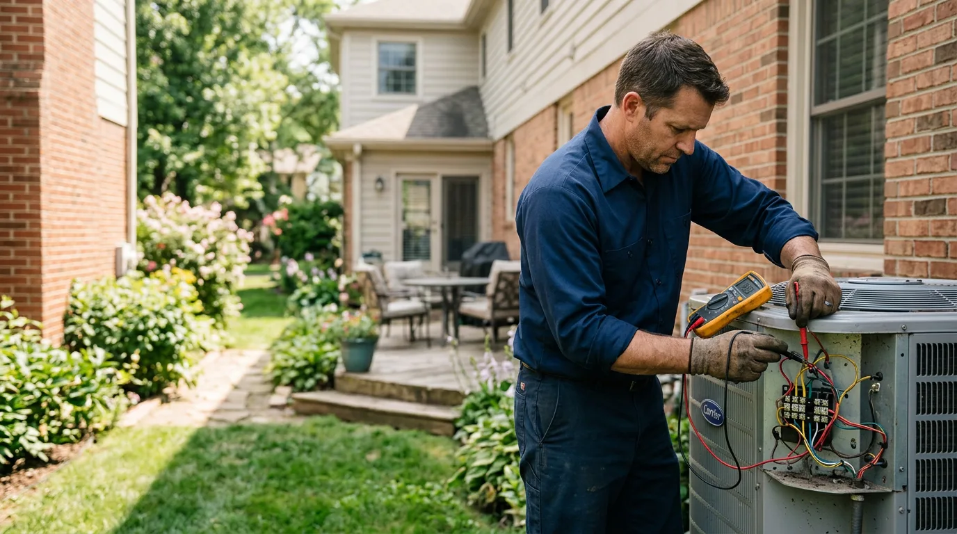 HVAC technician working near Elrosa, MN